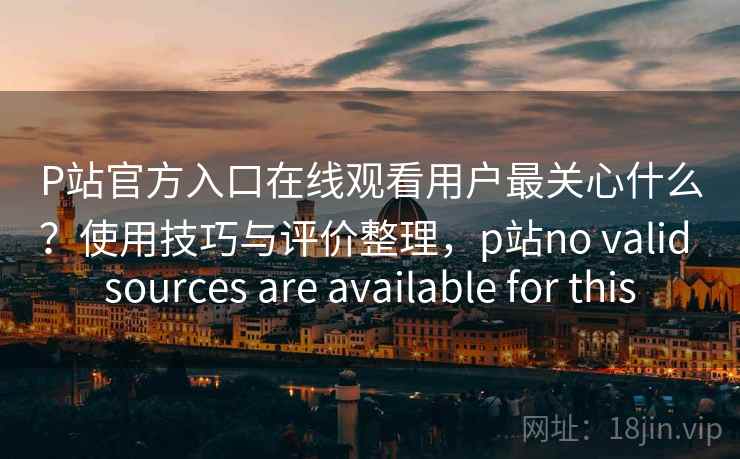 P站官方入口在线观看用户最关心什么？使用技巧与评价整理，p站no valid sources are available for this