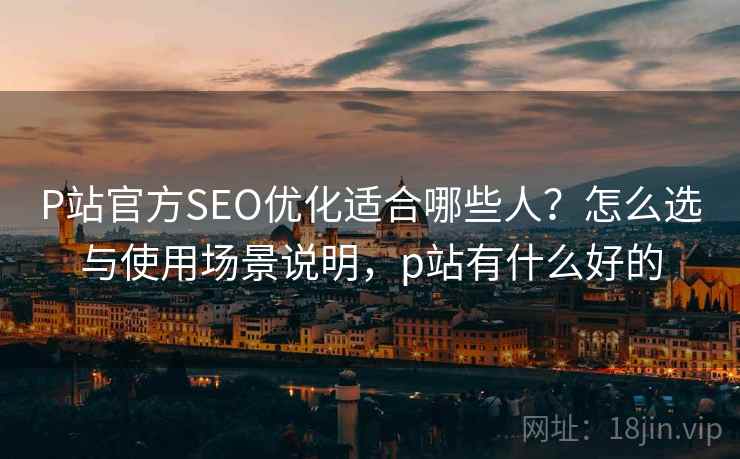 P站官方SEO优化适合哪些人？怎么选与使用场景说明，p站有什么好的  第1张