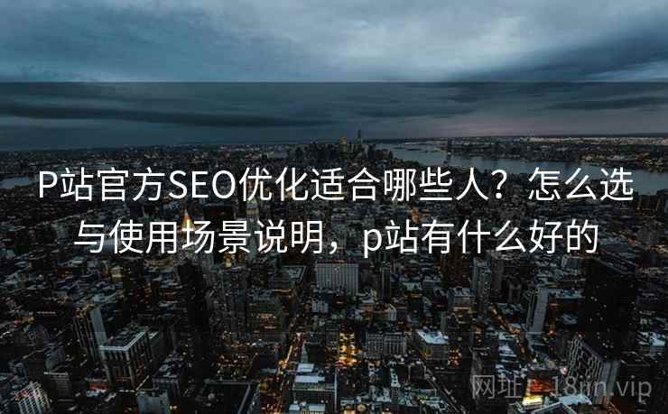 P站官方SEO优化适合哪些人？怎么选与使用场景说明，p站有什么好的  第2张