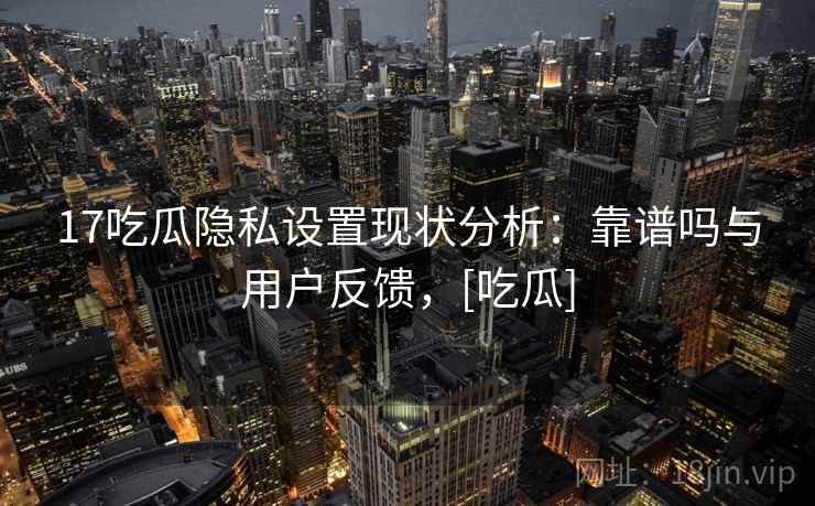 17吃瓜隐私设置现状分析：靠谱吗与用户反馈，[吃瓜]  第2张