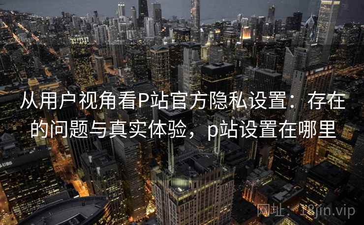 从用户视角看P站官方隐私设置：存在的问题与真实体验，p站设置在哪里  第2张