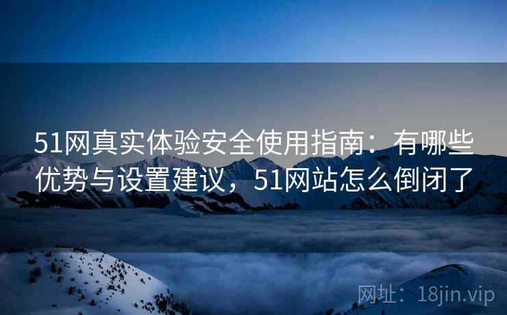 51网真实体验安全使用指南：有哪些优势与设置建议，51网站怎么倒闭了  第2张
