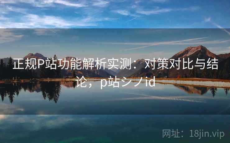 正规P站功能解析实测：对策对比与结论，p站シノid  第1张