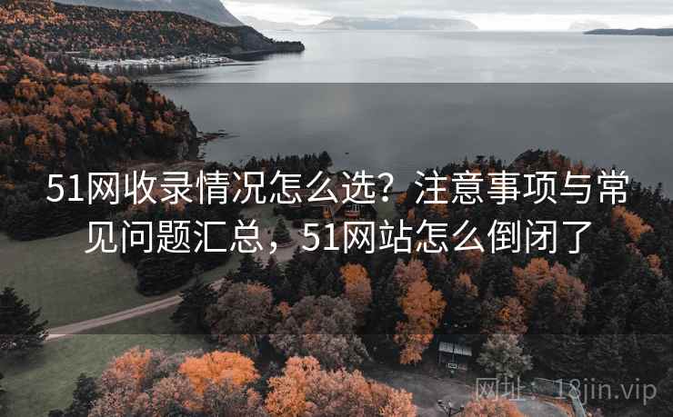 51网收录情况怎么选？注意事项与常见问题汇总，51网站怎么倒闭了  第1张