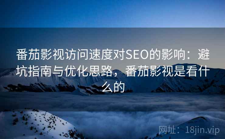 番茄影视访问速度对SEO的影响：避坑指南与优化思路，番茄影视是看什么的  第2张