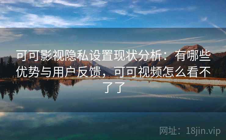 可可影视隐私设置现状分析：有哪些优势与用户反馈，可可视频怎么看不了了  第1张